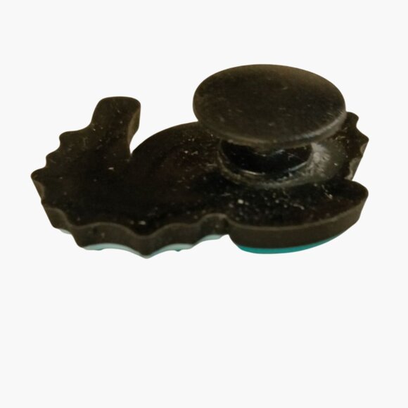 Seahorse Shaped Shoe Charm Blue - Picture 4 of 5